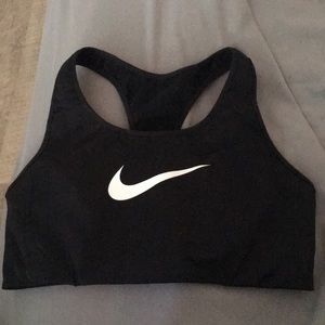 Black nike mesh bra sports bra